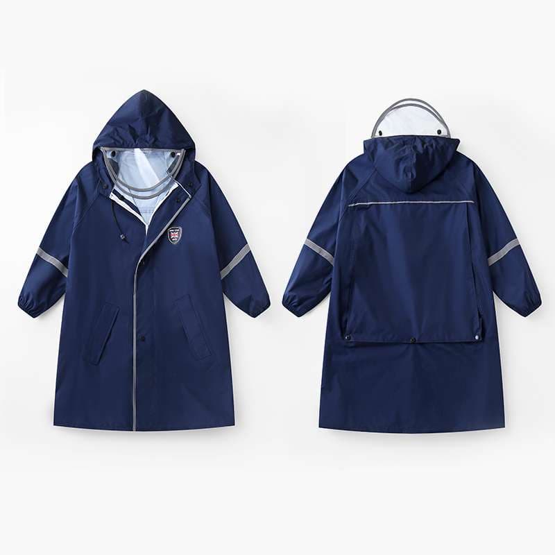 レインウェア 通学安全キッズレインコート
