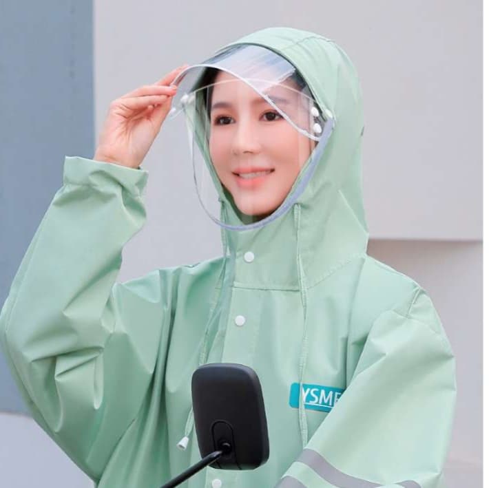 レインウェア 長丈ひざ下スタイリッシュレインコート