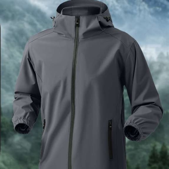 防水透湿フード付きレインウェア