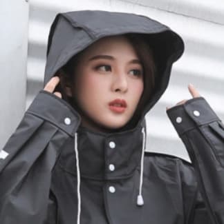 レインウェア ゆったりロング丈 防水レインコート