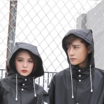 レインウェア ゆったりロング丈 防水レインコート