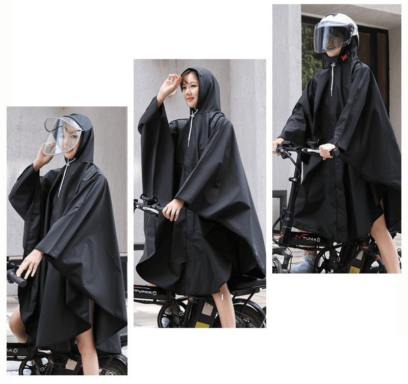 レインウェア 軽やか花びら風レインポンチョ