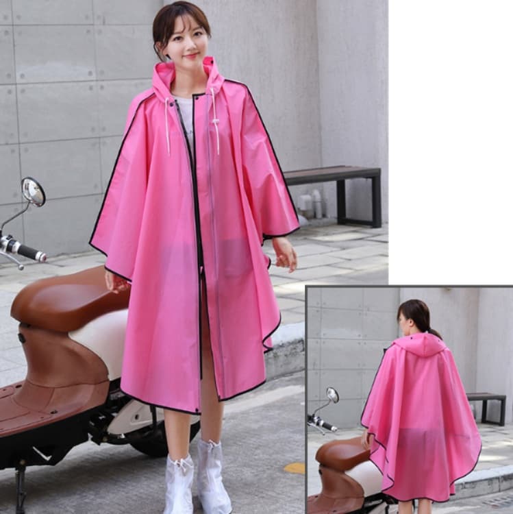 レインウェア 軽やか花びら風レインポンチョ