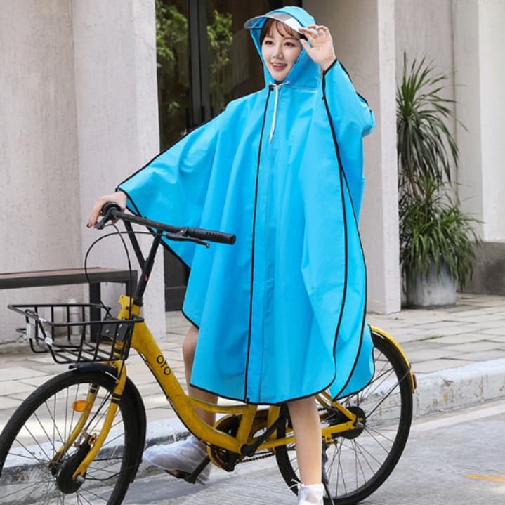 レインウェア 軽やか花びら風レインポンチョ