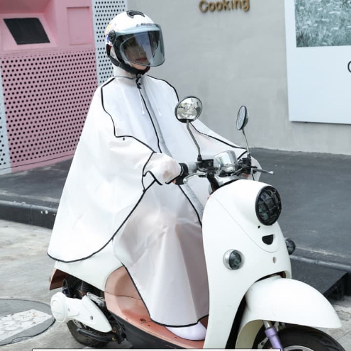 レインウェア 軽やか花びら風レインポンチョ