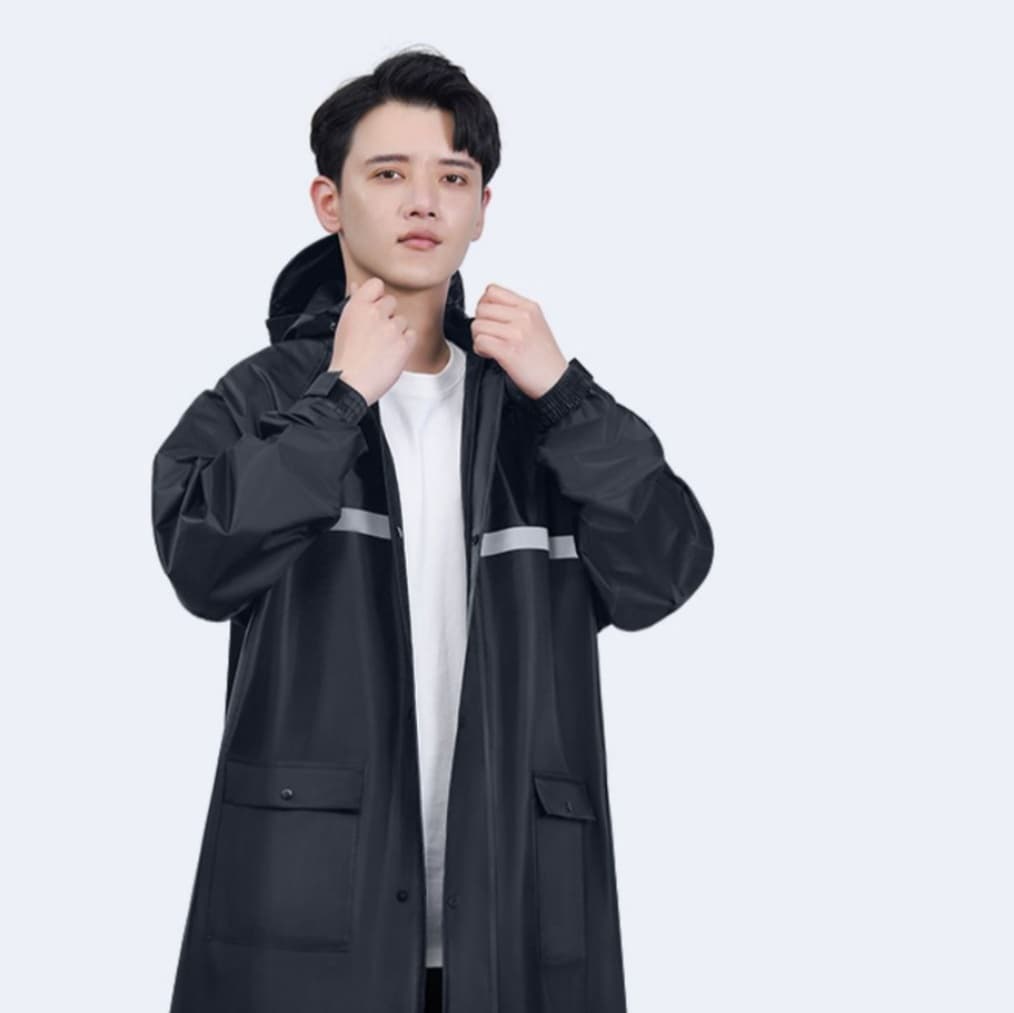 オールシーズン対応 ロングレインウェア