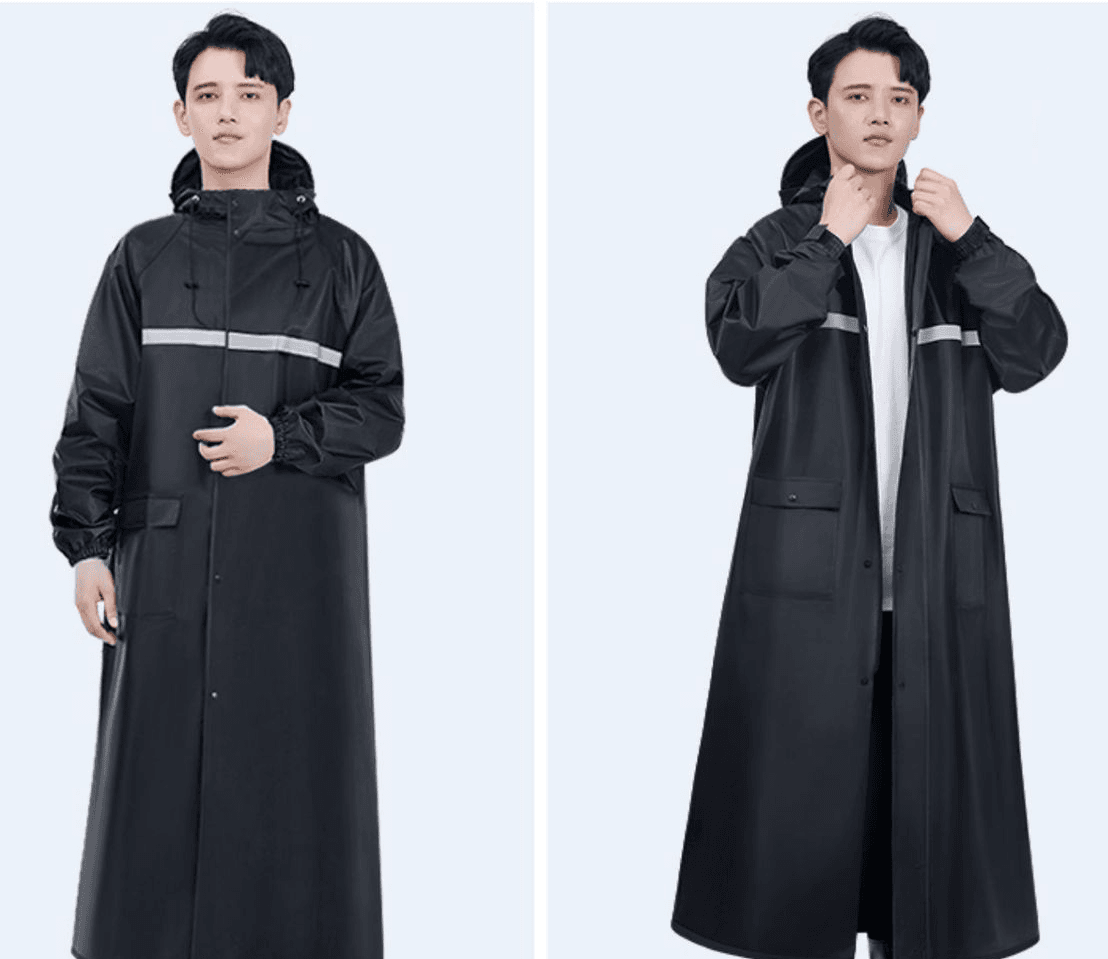 オールシーズン対応 ロングレインウェア
