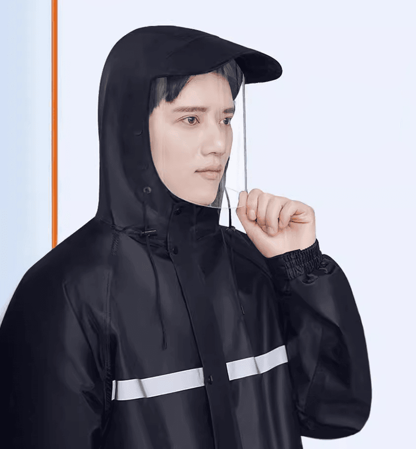 オールシーズン対応 ロングレインウェア