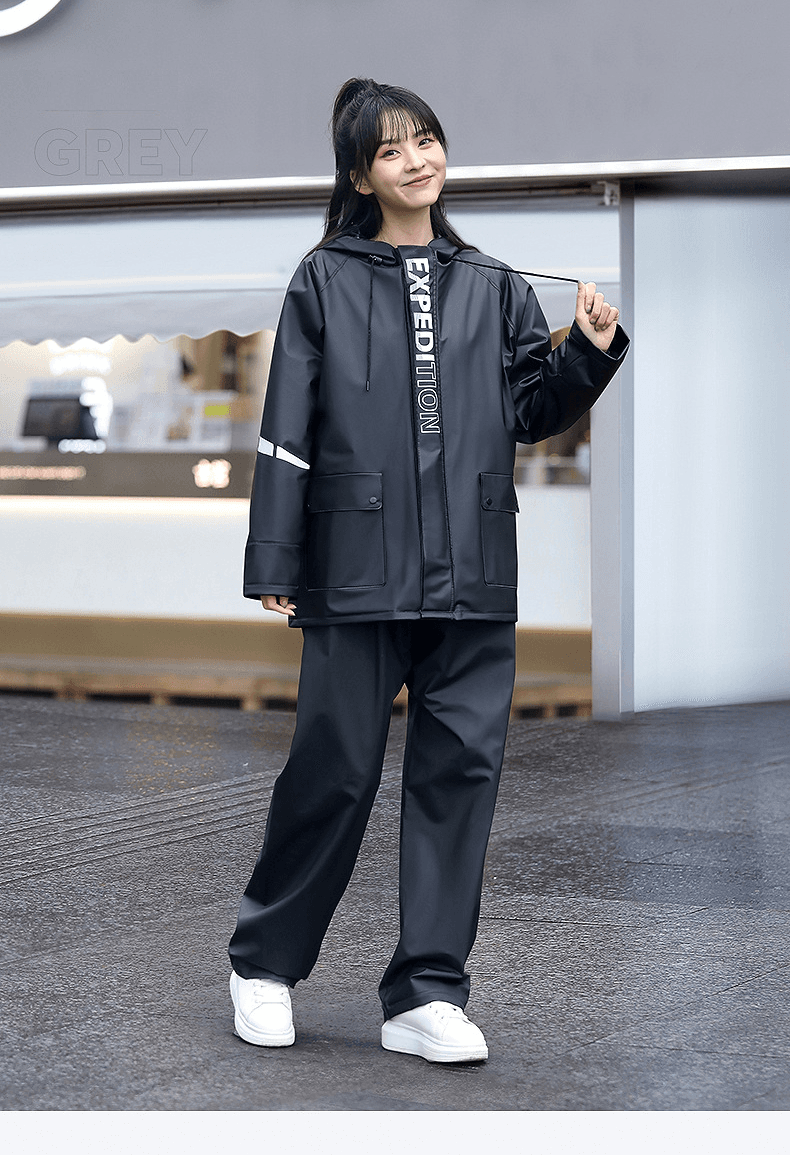 レインウェア 快適スタイリッシュ防水ツーピース