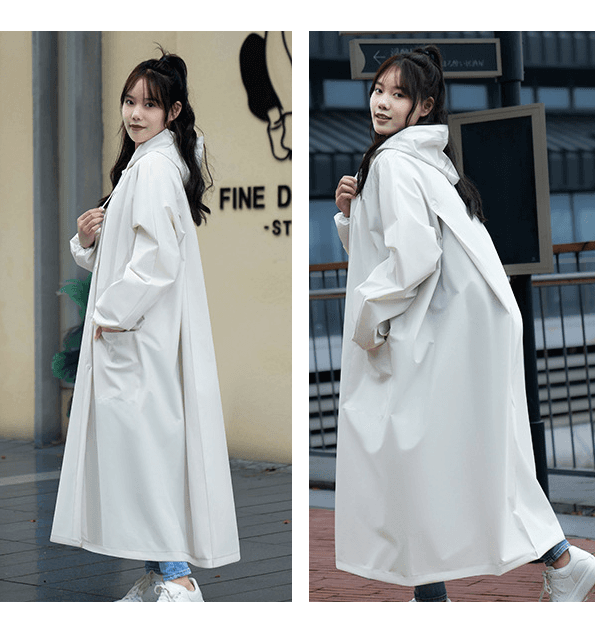 レインウェア  防水ロングレインコート