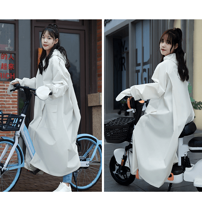 レインウェア  防水ロングレインコート