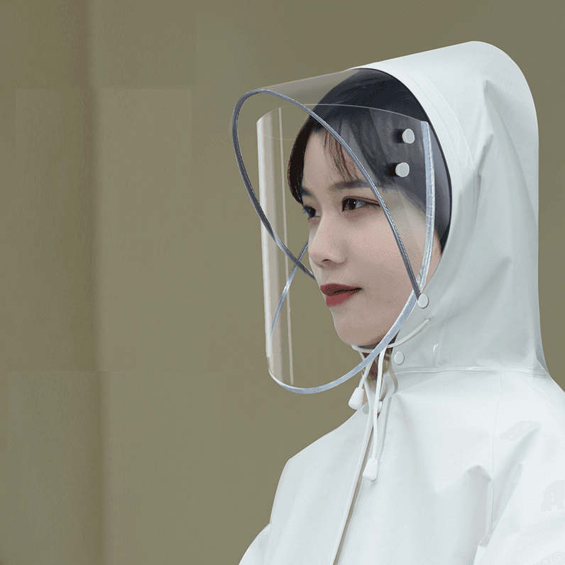 レインウェア  防水ロングレインコート