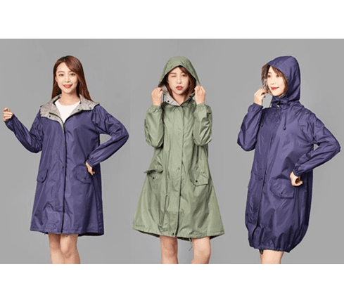 レインウェア 携帯収納できるスマート婦人用レインコート