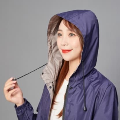 レインウェア 携帯収納できるスマート婦人用レインコート