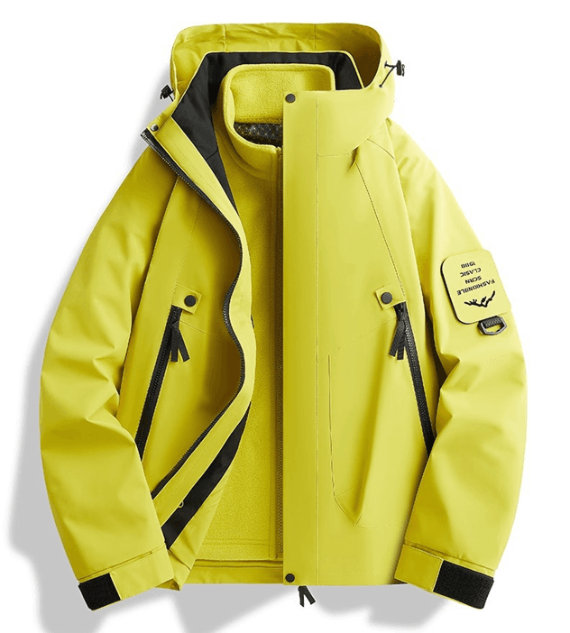 防水性抜群！三層構造アウトドアレインウェア