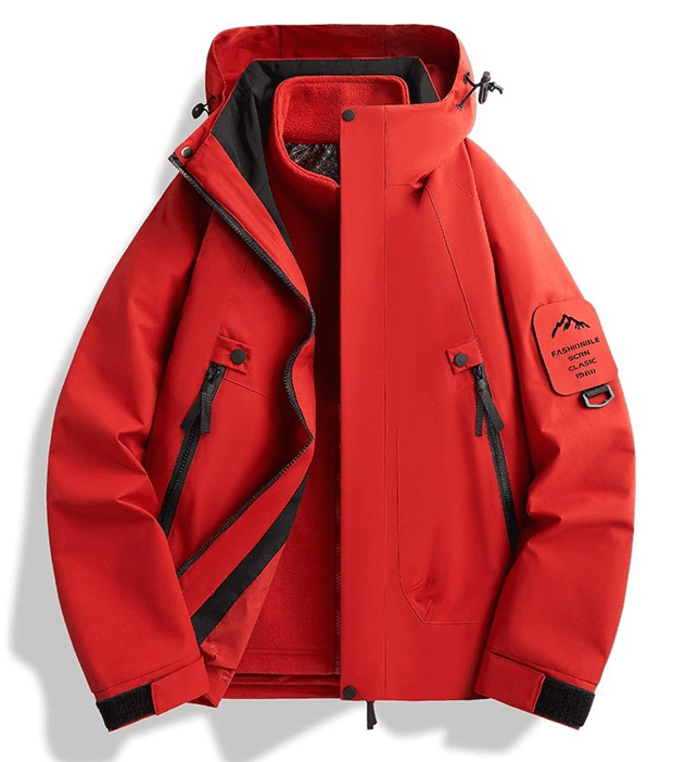 防水性抜群！三層構造アウトドアレインウェア