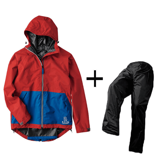 動きやすい快適レインウェア