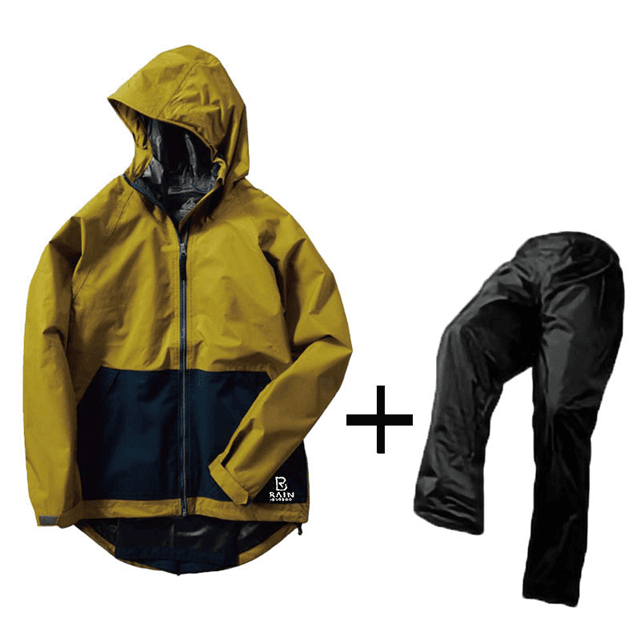 動きやすい快適レインウェア
