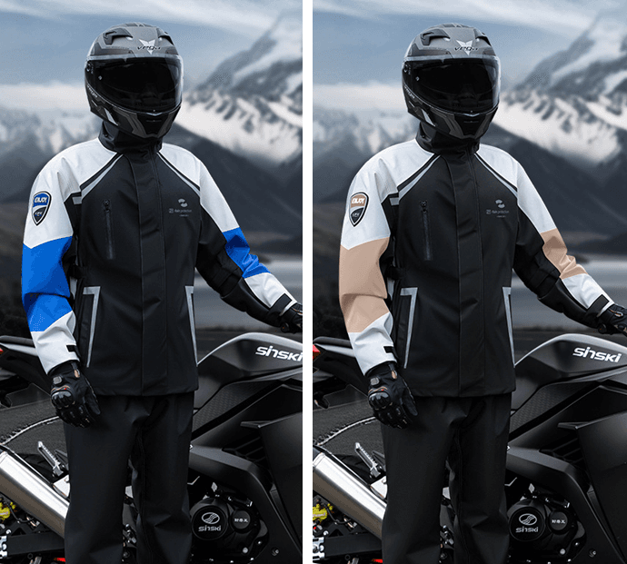 オールシーズン対応バイク用レインウェア