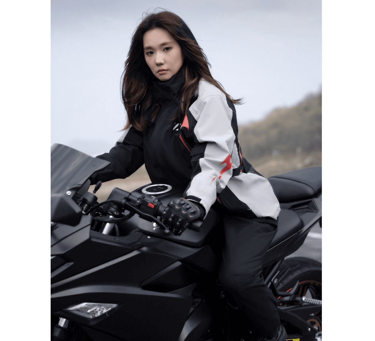 全天候型バイク用プロテクトレインウェア