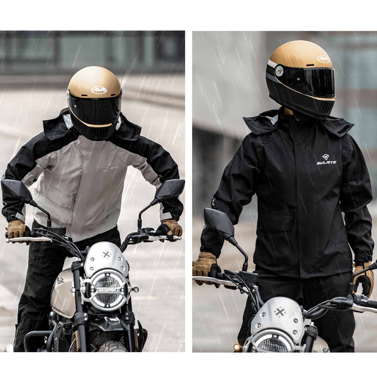 通気性抜群バイク用レインウェア