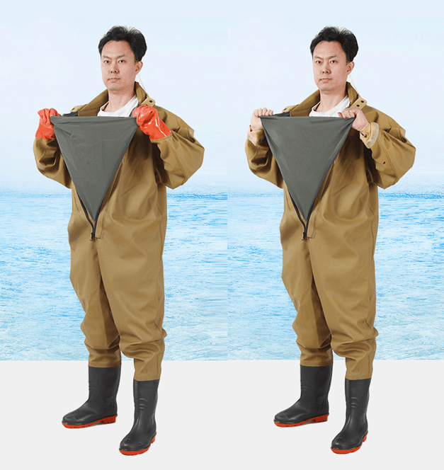 レインウェア フルボディ型 一体型防水作業着