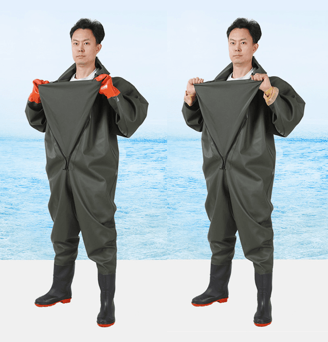レインウェア フルボディ型 一体型防水作業着
