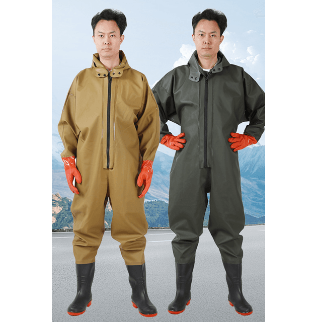 レインウェア フルボディ型 一体型防水作業着