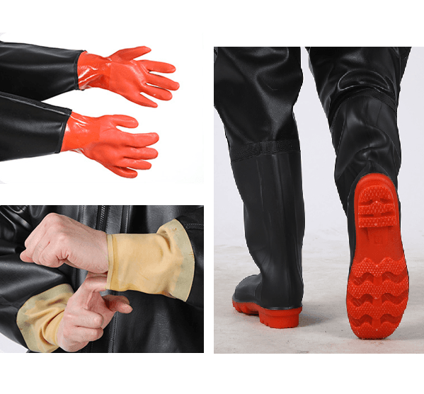 レインウェア フルボディ型 一体型防水作業着