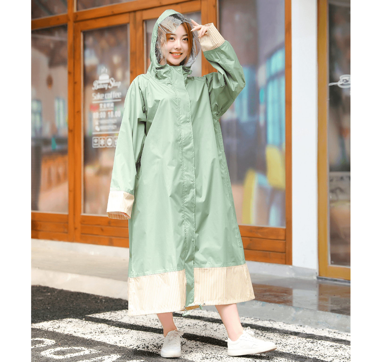 レインウェア 雨の日をもっと可愛く過ごすレインポンチョ