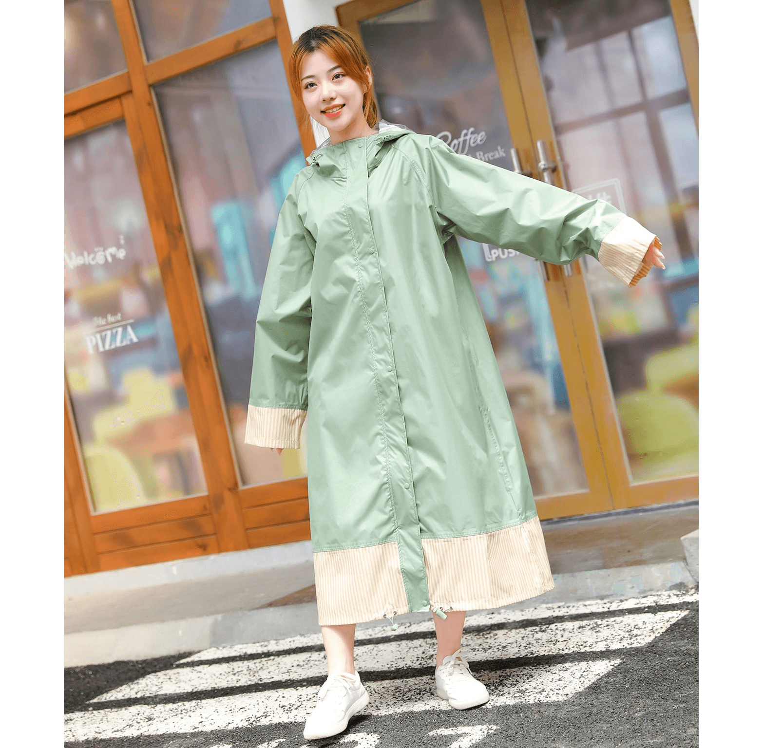 レインウェア 雨の日をもっと可愛く過ごすレインポンチョ