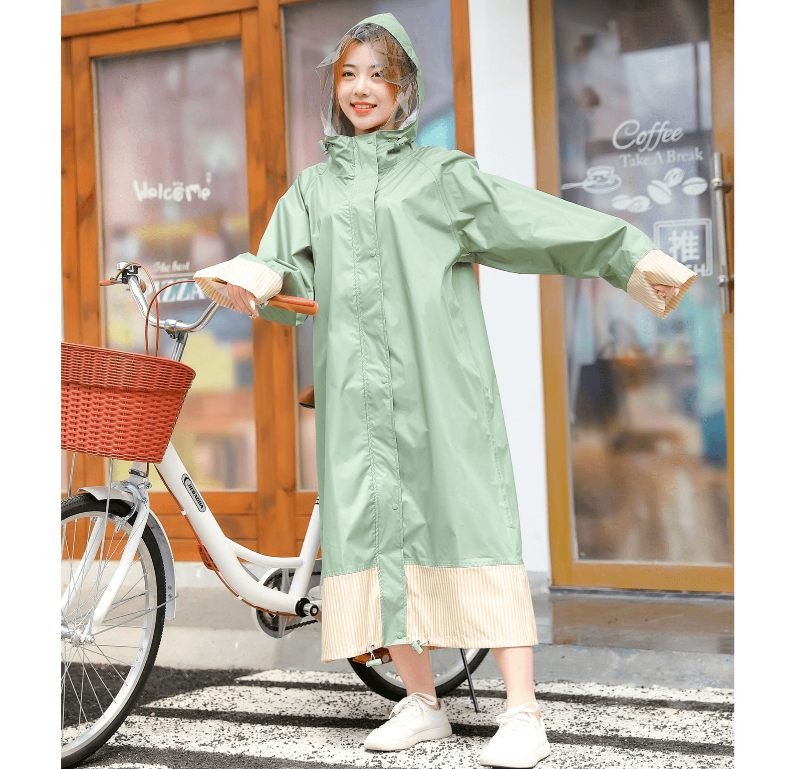 レインウェア 雨の日をもっと可愛く過ごすレインポンチョ