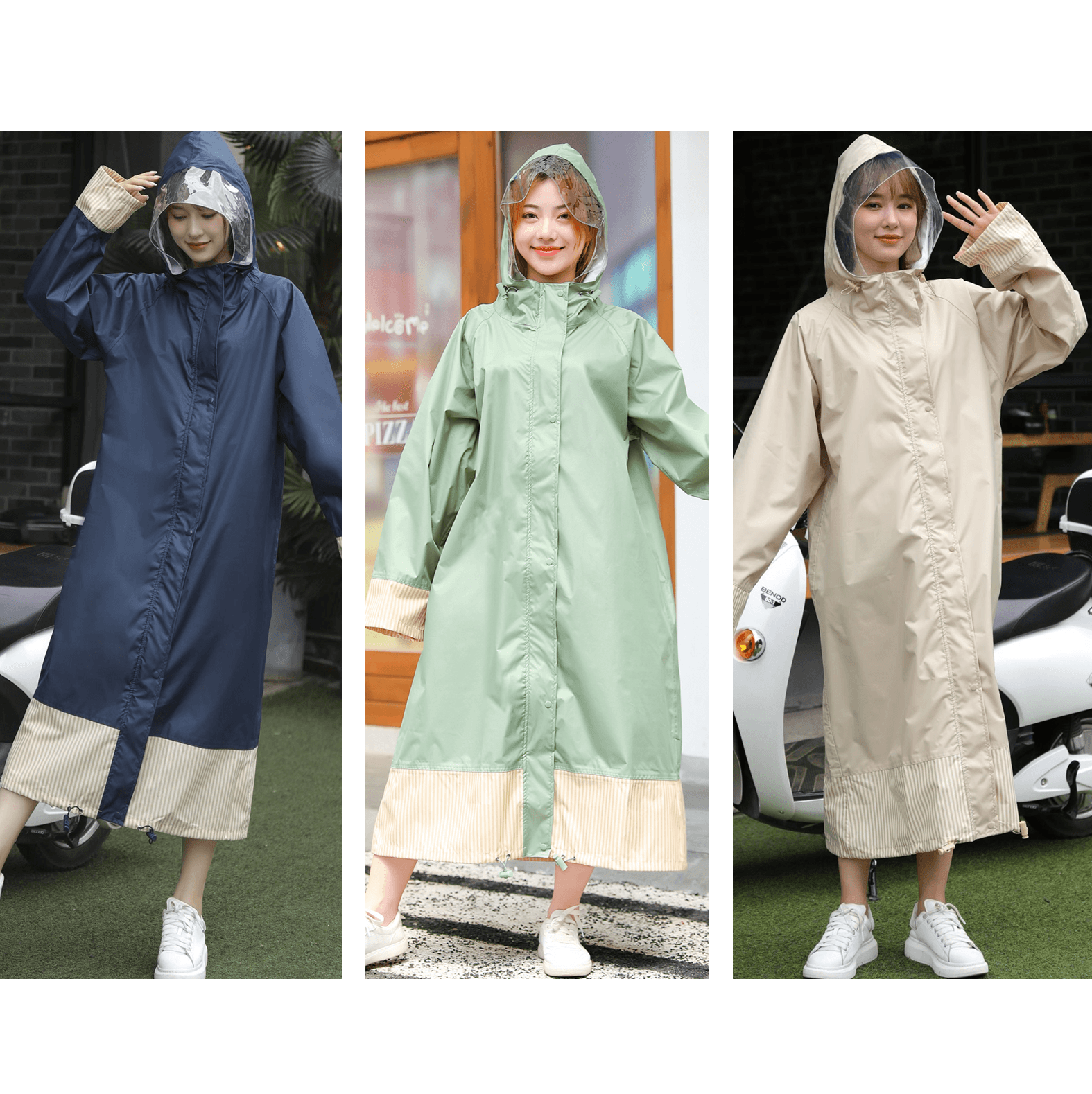 レインウェア 雨の日をもっと可愛く過ごすレインポンチョ