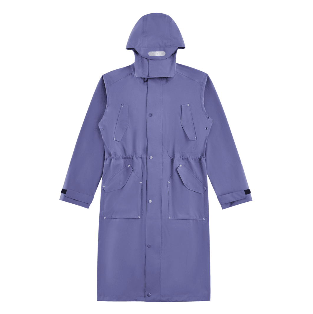 レインウェア 雨粒煌めき ユース ロングコート