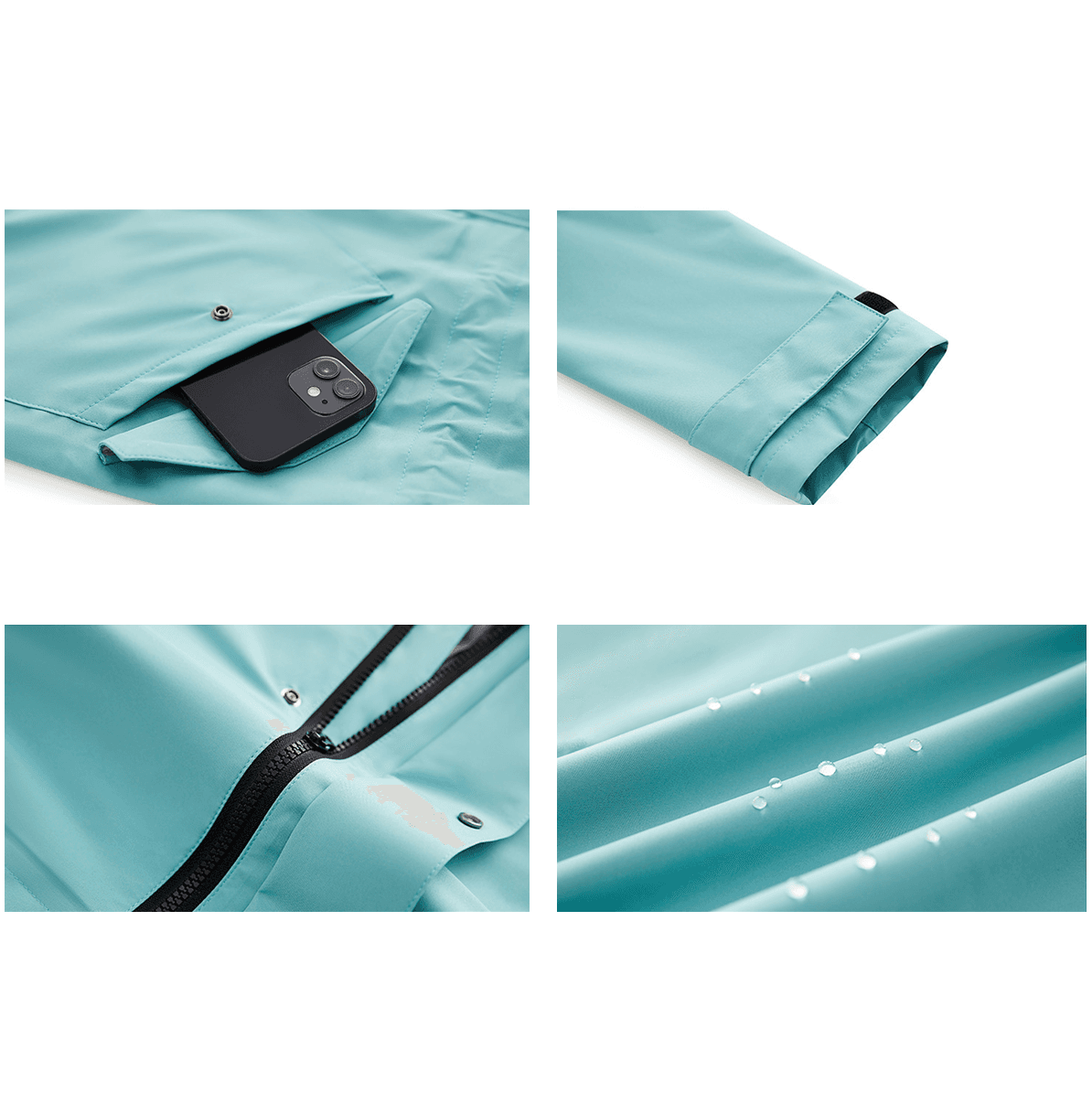 レインウェア 雨粒煌めき ユース ロングコート