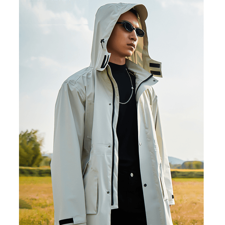 レインウェア 雨粒煌めき ユース ロングコート