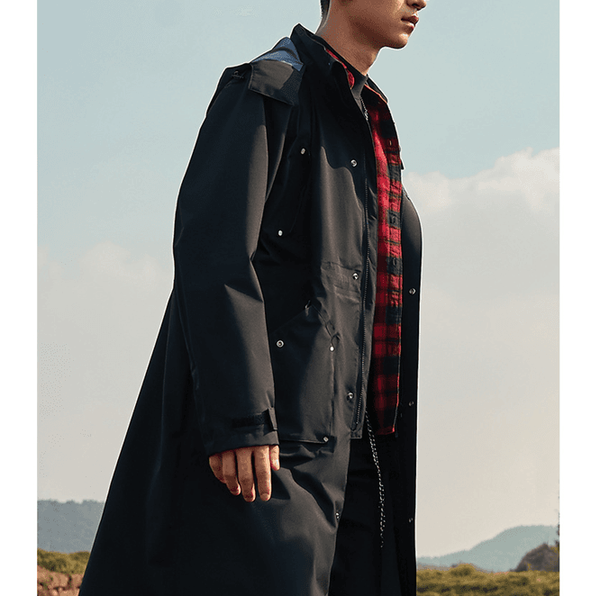 レインウェア 雨粒煌めき ユース ロングコート