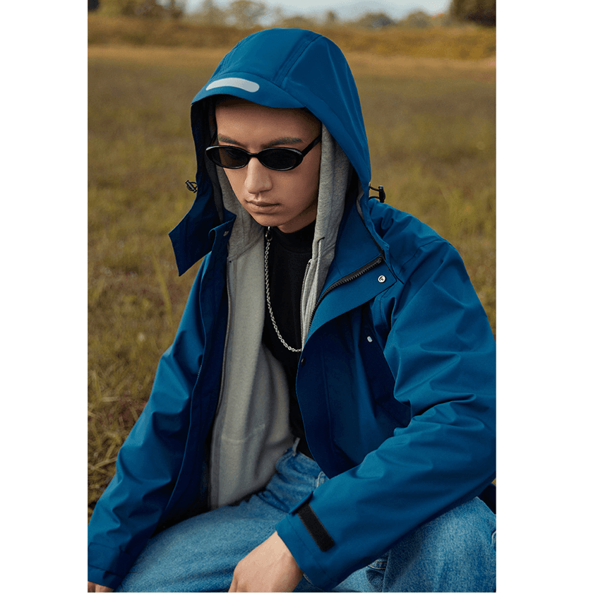 レインウェア 雨粒煌めき ユース ロングコート