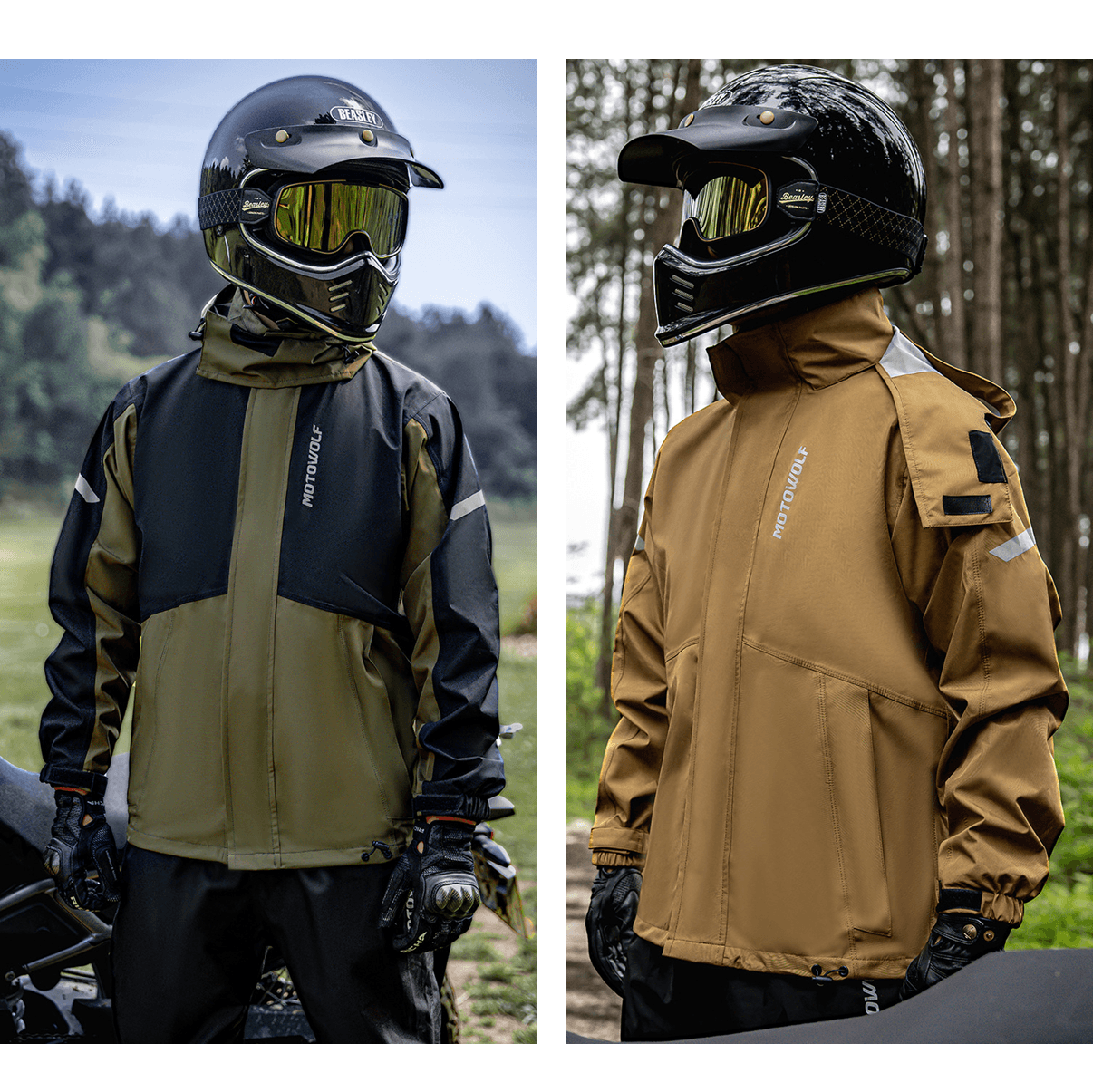 レインウェア オールシーズン対応 バイク用防水ジャケット