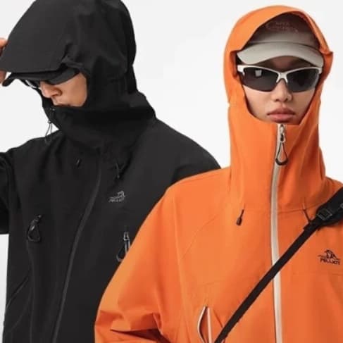 機能性アウトドア三層防水レインウェア