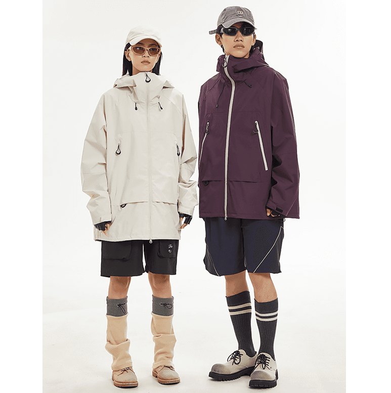 機能性アウトドア三層防水レインウェア