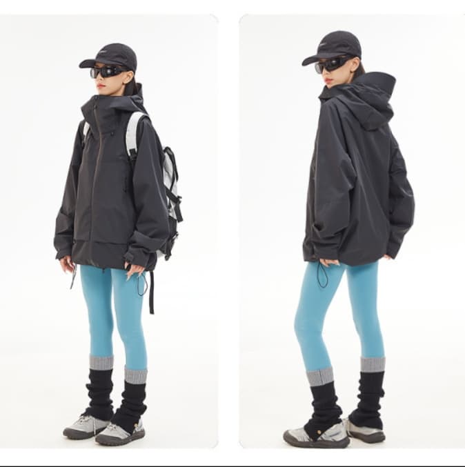 機能性アウトドア三層防水レインウェア