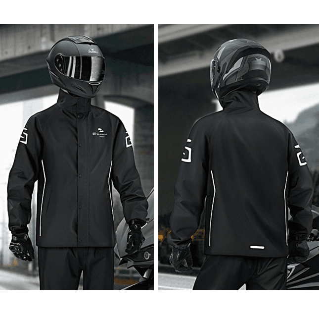 オールシーズン対応防水バイクレインウェア