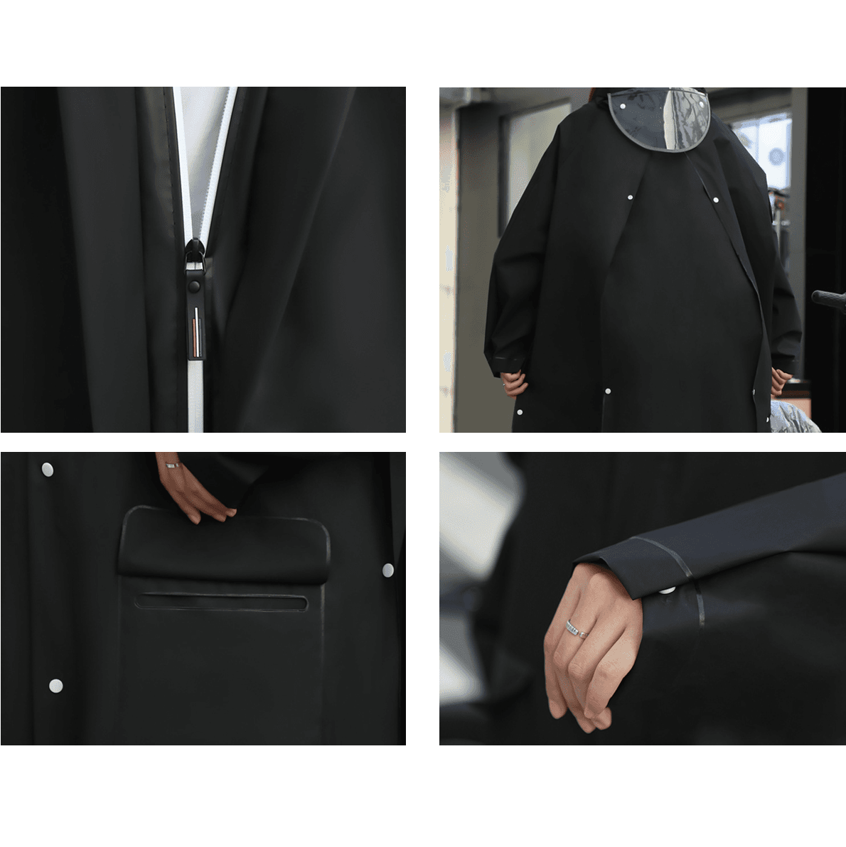 ロング丈レインウェア