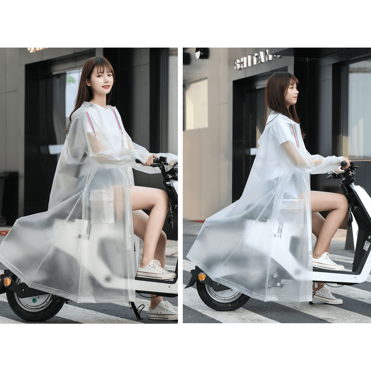 ロング丈レインウェア