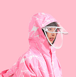 レインウェア お子様用 快適メッシュ レインコート
