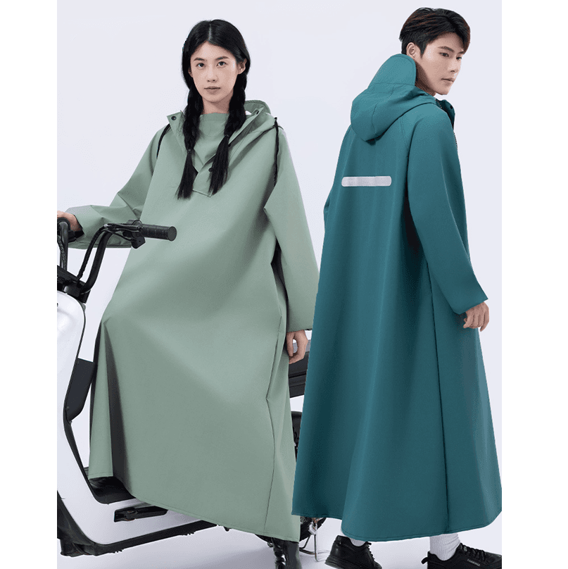 レインウェア 防水指数万超え ゆったりレインコート