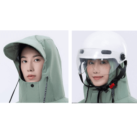 レインウェア 防水指数万超え ゆったりレインコート