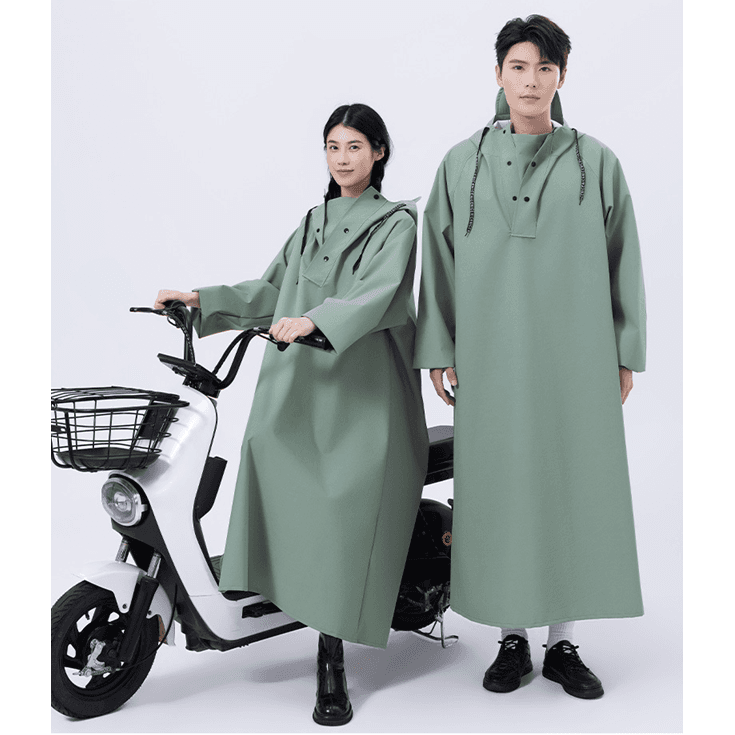 レインウェア 防水指数万超え ゆったりレインコート