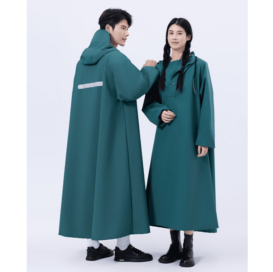 レインウェア 防水指数万超え ゆったりレインコート